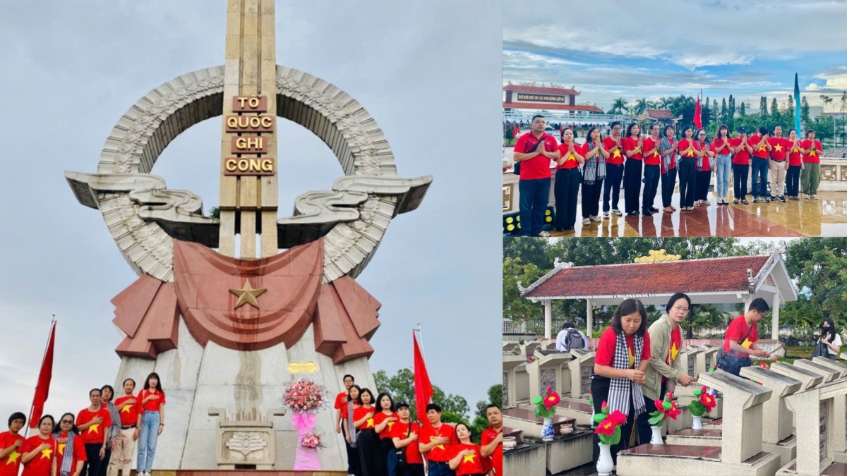 Đoàn cán bộ là thân nhân liệt sĩ thuộc Ngân hàng Trung ương dâng hương, dâng hoa tại Nghĩa trang liệt sĩ tỉnh Cà Mau nhân kỷ niệm 79 năm Ngày Thương binh - Liệt sĩ (27/7) Đoàn cán bộ là thân nhân liệt sĩ thuộc Ngân hàng Trung ương dâng hương, dâng hoa tại Nghĩa trang liệt sĩ tỉnh Cà Mau nhân kỷ niệm 79 năm Ngày Thương binh - Liệt sĩ (27/7)