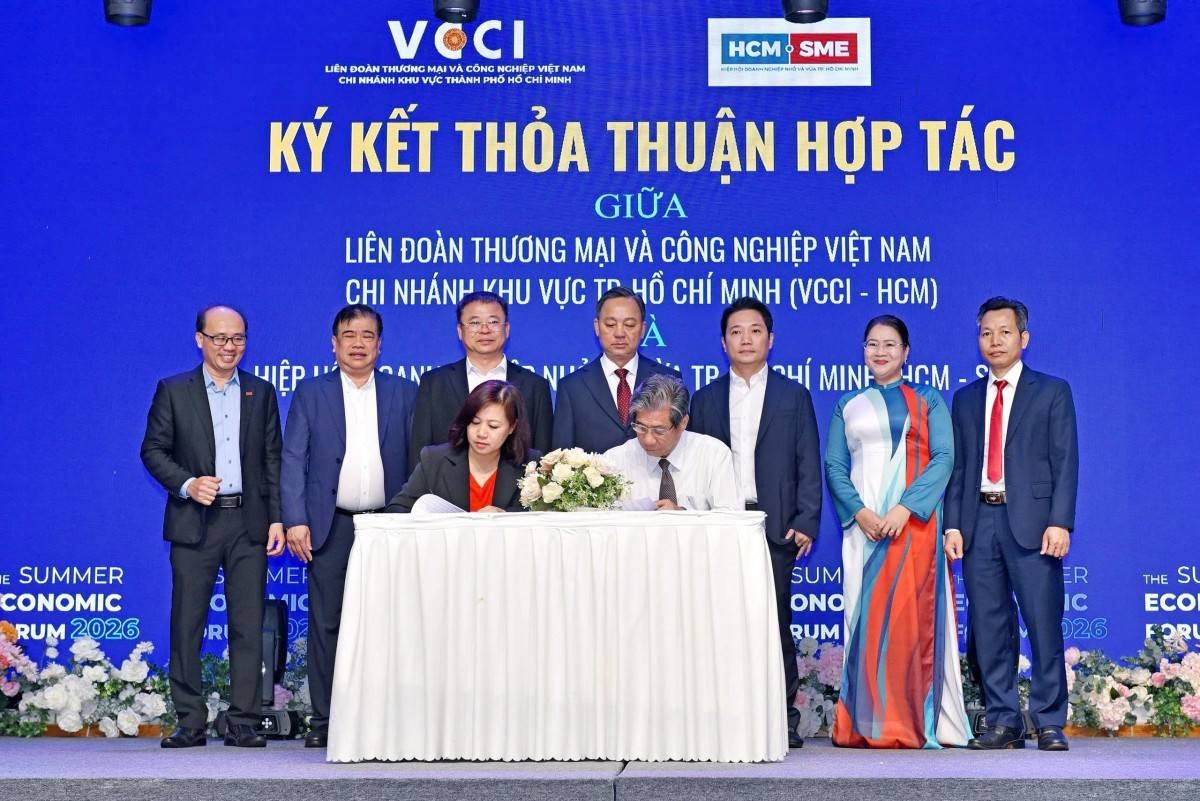 HCM-SME và VCCI ký kết hợp tác mở rộng hệ sinh thái hỗ trợ doanh nghiệp