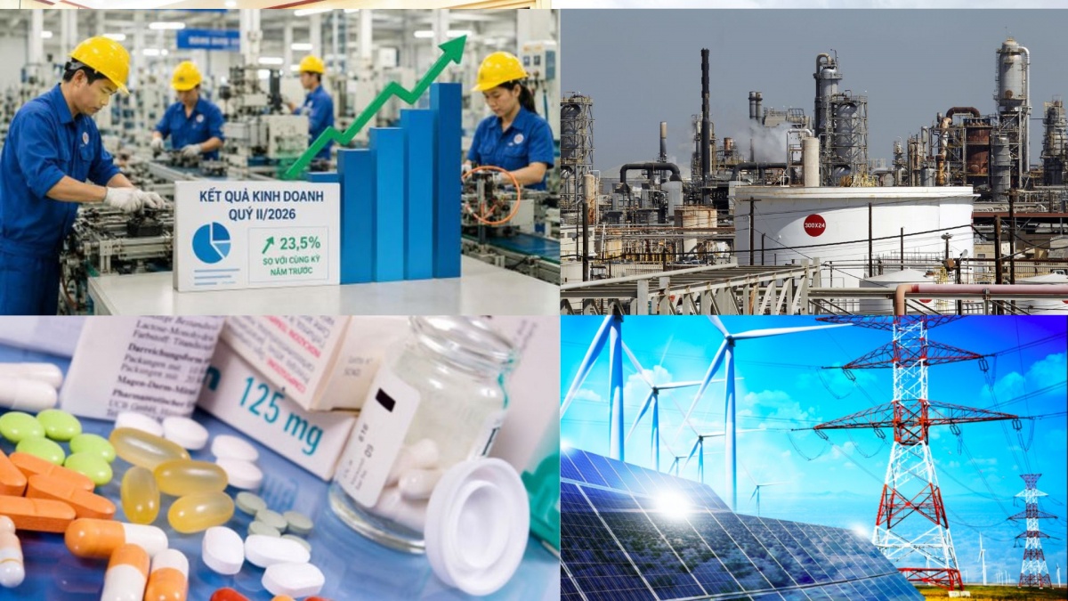 Điểm nổi bật nhất của mùa báo cáo quý II năm nay là nhóm dầu khí, điện và dược phẩm đang nổi lên là những ngành dẫn dắt Điểm nổi bật nhất của mùa báo cáo quý II năm nay là nhóm dầu khí, điện và dược phẩm đang nổi lên là những ngành dẫn dắt