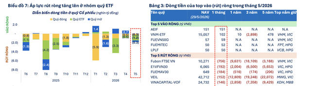 Quỹ đầu tư tăng giữ tiền, áp lực rút vốn trở lại Quỹ đầu tư tăng giữ tiền, áp lực rút vốn trở lại