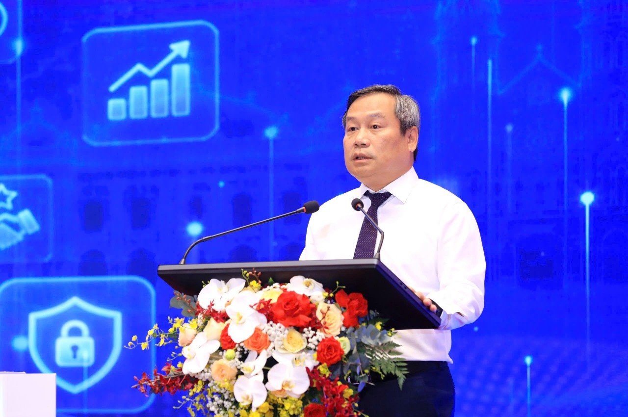 Chủ tịch UBND TP. Hà Nội Vũ Đại Thắng phát biểu. Ảnh: Lê Hải
