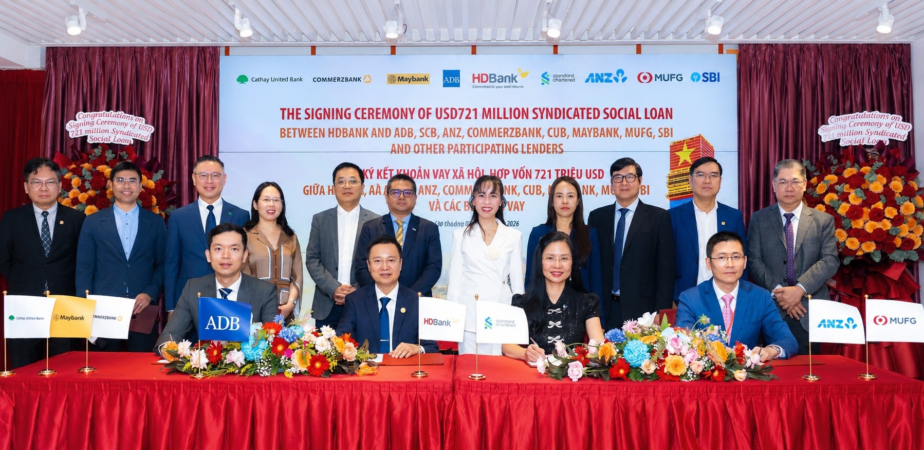 Lễ ký kết khoản vay xã hội hợp vốn quốc tế 721 triệu USD - dấu mốc mới trên hành trình kết nối nguồn vốn toàn cầu vì phát triển bền vững tại Việt Nam Lễ ký kết khoản vay xã hội hợp vốn quốc tế 721 triệu USD - dấu mốc mới trên hành trình kết nối nguồn vốn toàn cầu vì phát triển bền vững tại Việt Nam