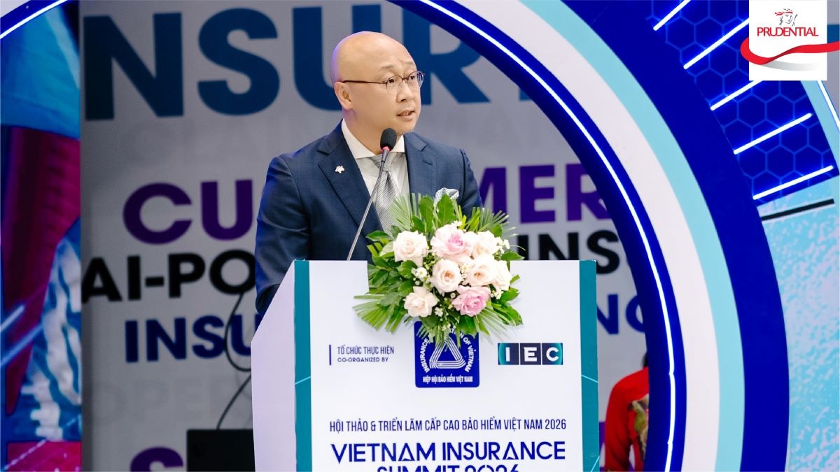 Ông Kevin Kwon - Tổng Giám Đốc Prudential Việt Nam phát biểu tại sự kiện