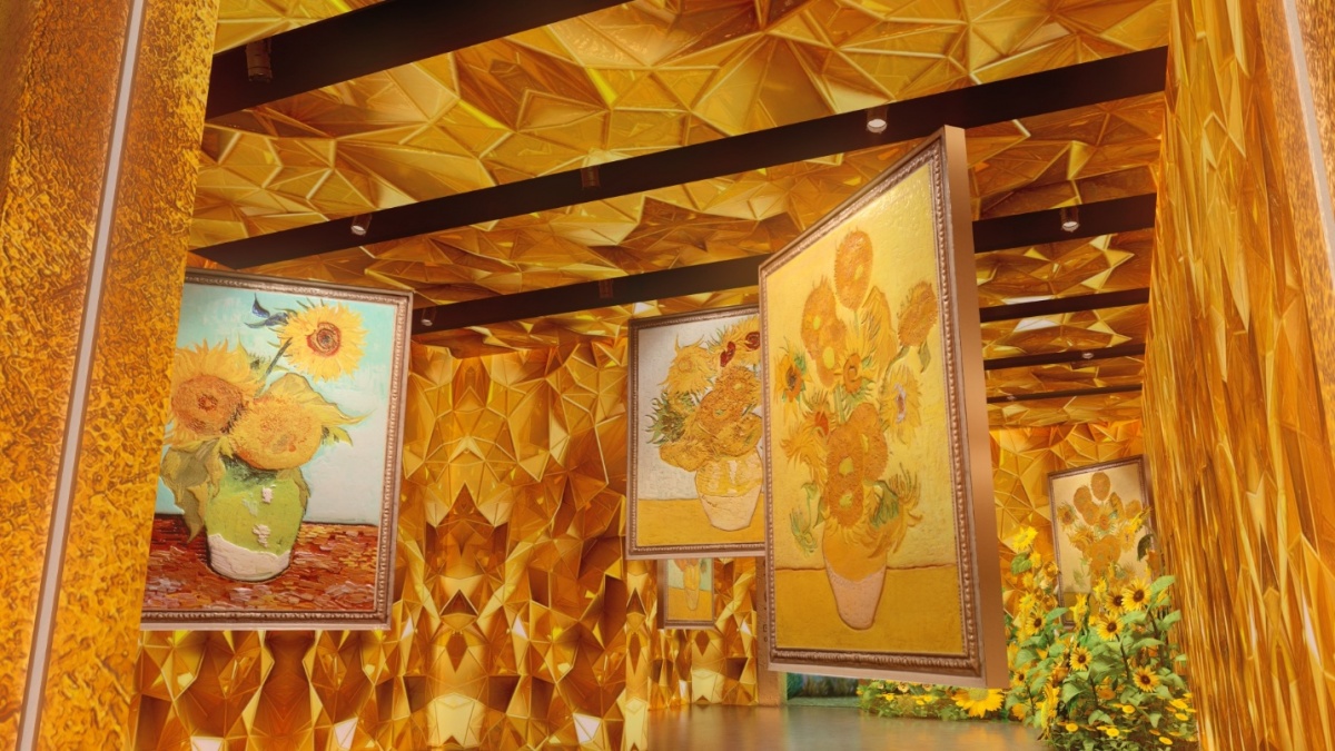 Hình ảnh hé lộ về một phần không gian triển lãm Van Gogh Timeless Hình ảnh hé lộ về một phần không gian triển lãm Van Gogh Timeless