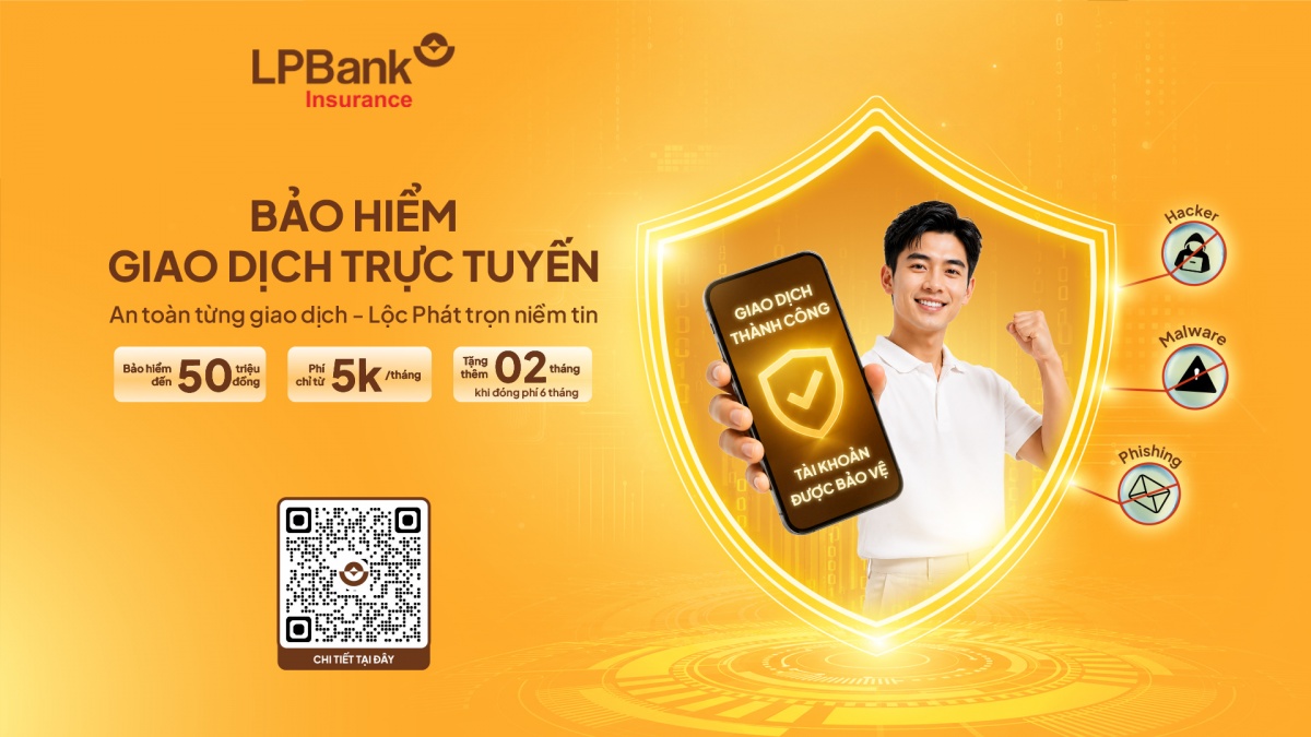 LPBank triển khai Bảo hiểm Giao dịch trực tuyến, tăng cường bảo vệ tài chính khách hàng trước rủi ro lừa đảo số