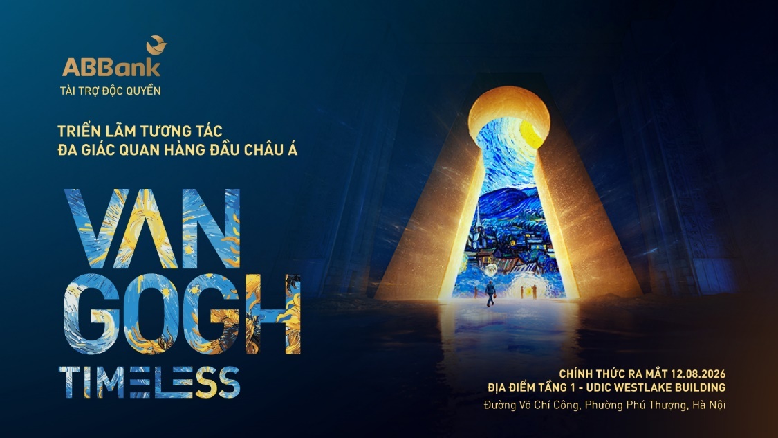 Với ABBank Megalive “Khai mở kiệt tác”, công chúng sẽ có thêm cơ hội sở hữu vé tham quan và loạt quà tặng “độc bản” từ Triển lãm “Van Gogh Timeless” – Van Gogh Xuyên không Với ABBank Megalive “Khai mở kiệt tác”, công chúng sẽ có thêm cơ hội sở hữu vé tham quan và loạt quà tặng “độc bản” từ Triển lãm “Van Gogh Timeless” – Van Gogh Xuyên không