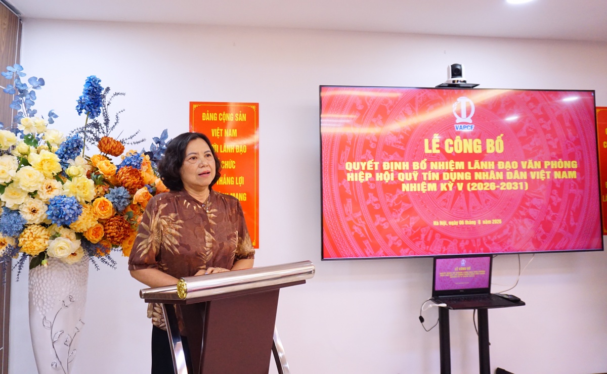 Bà Nguyễn Thị Kim Thanh - Tổng Thư ký Hiệp hội phát biểu nhận nhiệm vụ Bà Nguyễn Thị Kim Thanh - Tổng Thư ký Hiệp hội phát biểu nhận nhiệm vụ