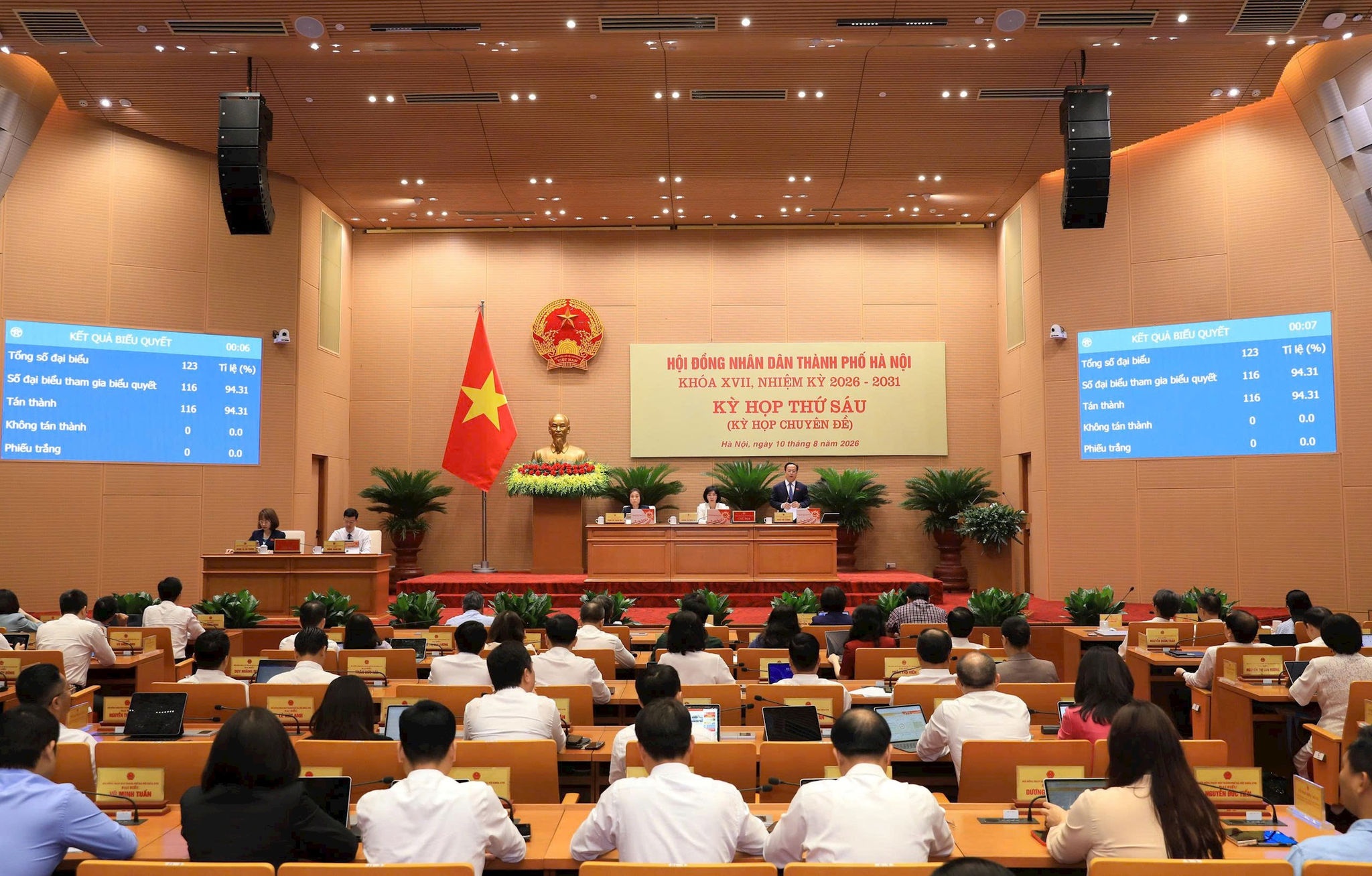 Quang cảnh phiên làm việc sáng 10-8. Ảnh: Thành Thái Quang cảnh phiên làm việc sáng 10-8. Ảnh: Thành Thái