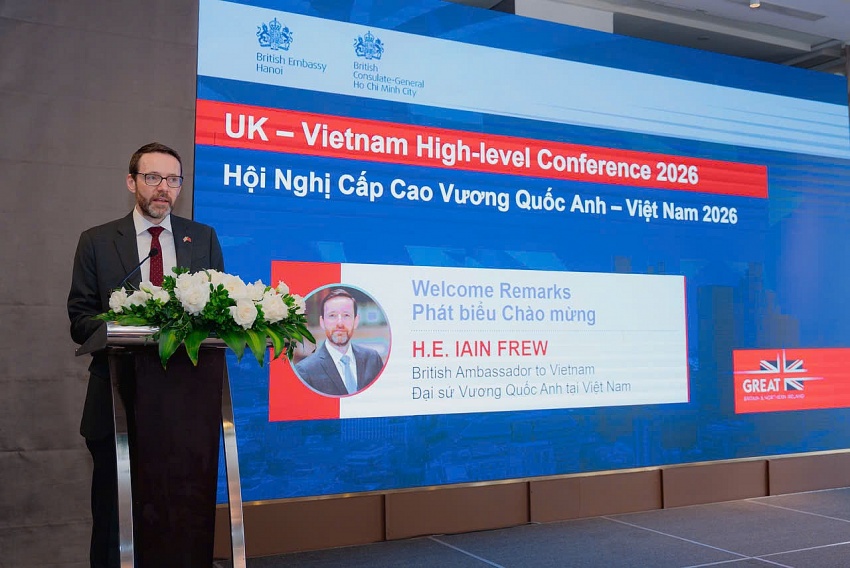 Đại sứ Vương quốc Anh tại Việt Nam Iain Frew cho biết, quan hệ Việt Nam - Vương quốc Anh đang bước vào giai đoạn phát triển mới với nhiều cơ hội hợp tác sâu rộng Đại sứ Vương quốc Anh tại Việt Nam Iain Frew cho biết, quan hệ Việt Nam - Vương quốc Anh đang bước vào giai đoạn phát triển mới với nhiều cơ hội hợp tác sâu rộng