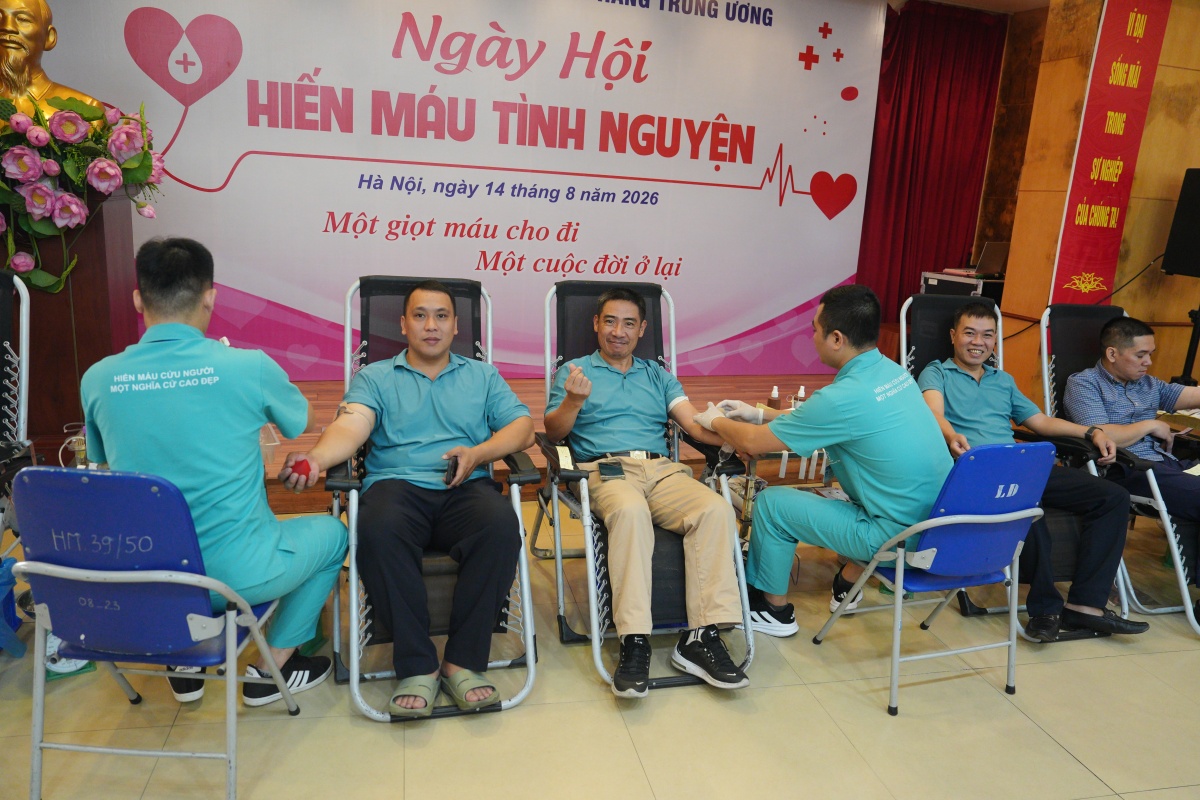 Đoàn Thanh niên Ngân hàng Trung ương tổ chức Ngày hội hiến máu tình nguyện đợt 2 năm 2026