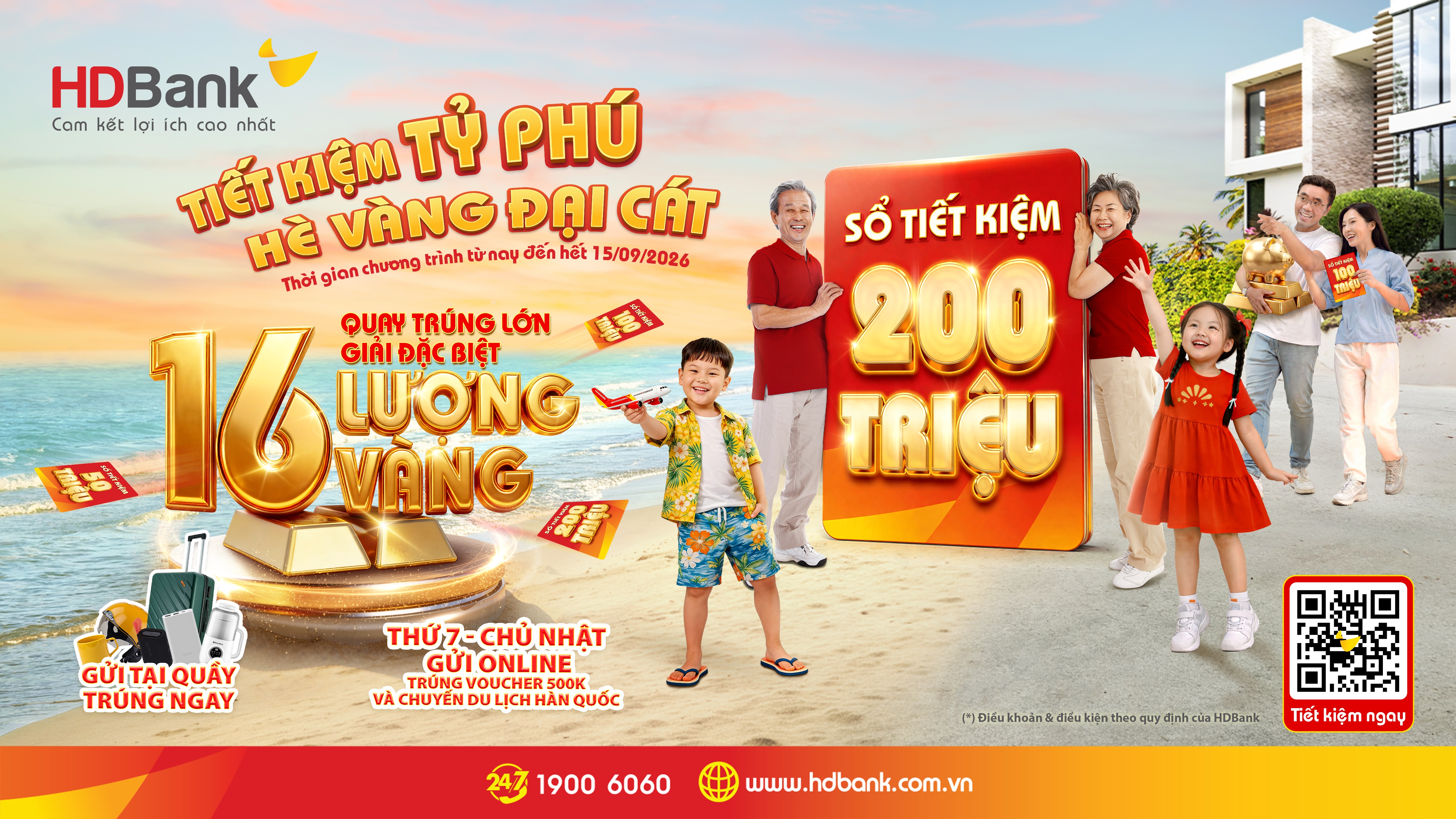 HDBank tiếp tục trao cơ hội “đại cát” tới khách hàng gửi tiết kiệm