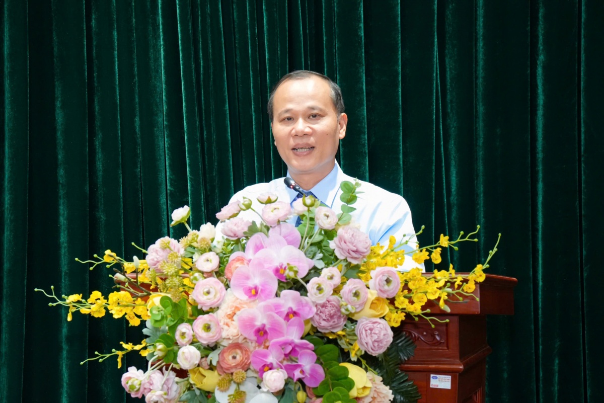 Phó Chủ tịch Thường trực UBND tỉnh Bắc Ninh Mai Sơn phát biểu tại Hội nghị.
