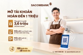SACOMBANK đồng hành cùng cá nhân và hộ kinh doanh với nhiều ưu đãi đến cuối năm