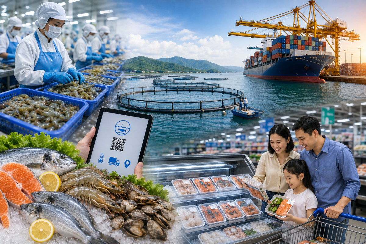 Thủy sản Việt tìm động lực tăng trưởng từ công nghệ và thị trường nội địa Thủy sản Việt tìm động lực tăng trưởng từ công nghệ và thị trường nội địa