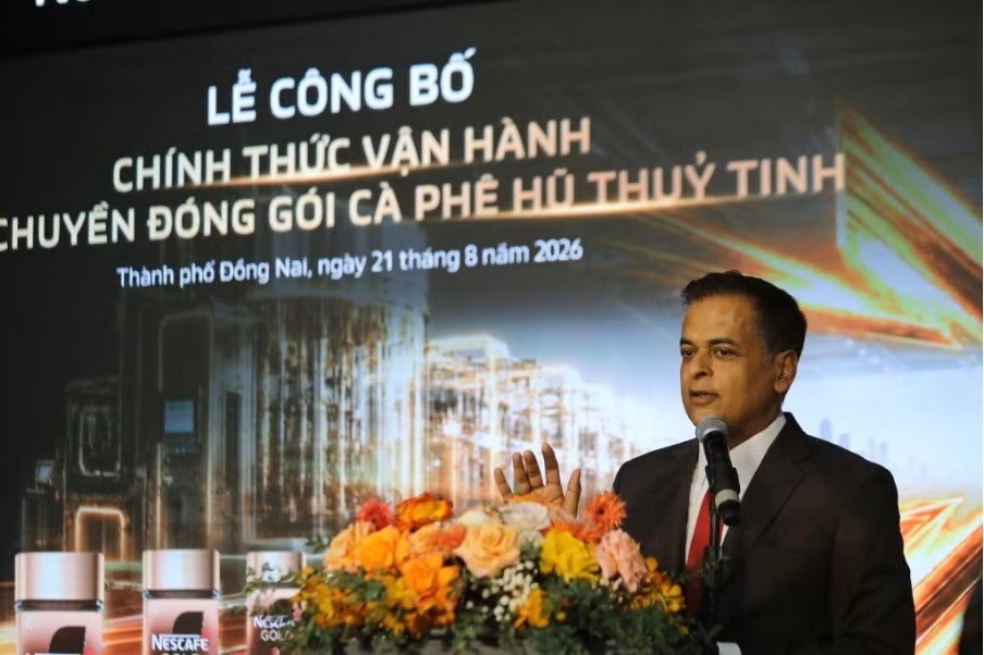 Ông Binu Jacob, Tổng Giám đốc Nestlé Việt Nam phát biểu tại sự kiện Ông Binu Jacob, Tổng Giám đốc Nestlé Việt Nam phát biểu tại sự kiện