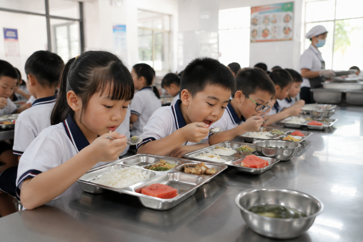 Siết an toàn thực phẩm trường học từ nguồn cung đến khay cơm học sinh Siết an toàn thực phẩm trường học từ nguồn cung đến khay cơm học sinh