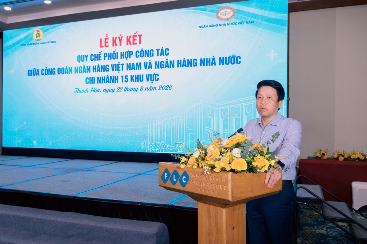 Công đoàn Ngân hàng Việt Nam ký kết Quy chế phối hợp công tác với Ngân hàng Nhà nước 15 chi nhánh khu vực Công đoàn Ngân hàng Việt Nam ký kết Quy chế phối hợp công tác với Ngân hàng Nhà nước 15 chi nhánh khu vực