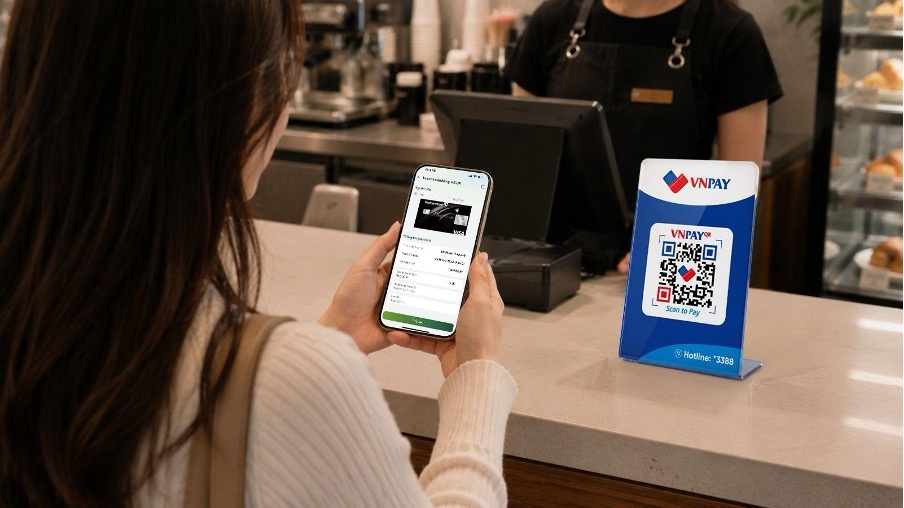 Quét VNPAY-QR, người dùng có thể thanh toán bằng thẻ tín dụng ngay trên ứng dụng ngân hàng Quét VNPAY-QR, người dùng có thể thanh toán bằng thẻ tín dụng ngay trên ứng dụng ngân hàng
