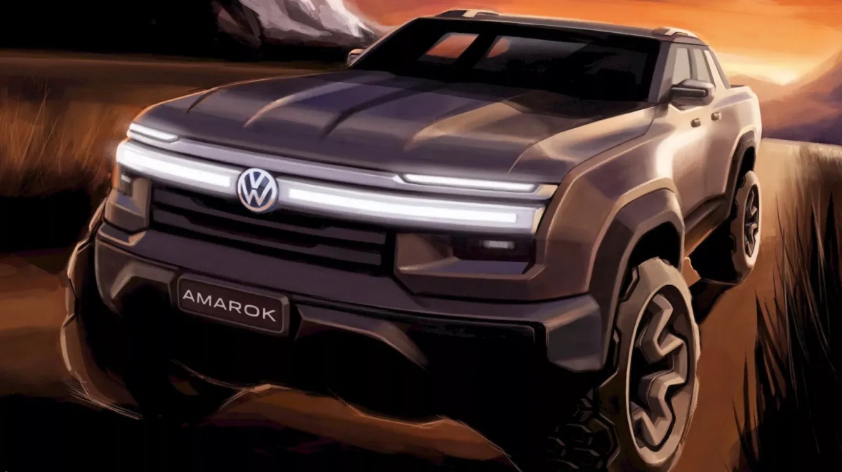 Bán tải Volkswagen mới lộ diện: Không còn dùng khung gầm Ranger, là PHEV, mạnh 470hp, thách thức cả Ranger Raptor V6