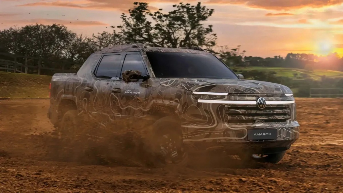 Bán tải Volkswagen mới lộ diện: Không còn dùng khung gầm Ranger, là PHEV, mạnh 470hp, thách thức cả Ranger Raptor V6