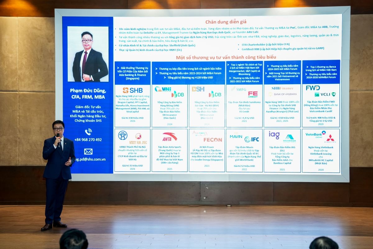 Ông Phạm Đức Dũng, Công ty Chứng khoán SHS phát biểu Ông Phạm Đức Dũng, Công ty Chứng khoán SHS phát biểu