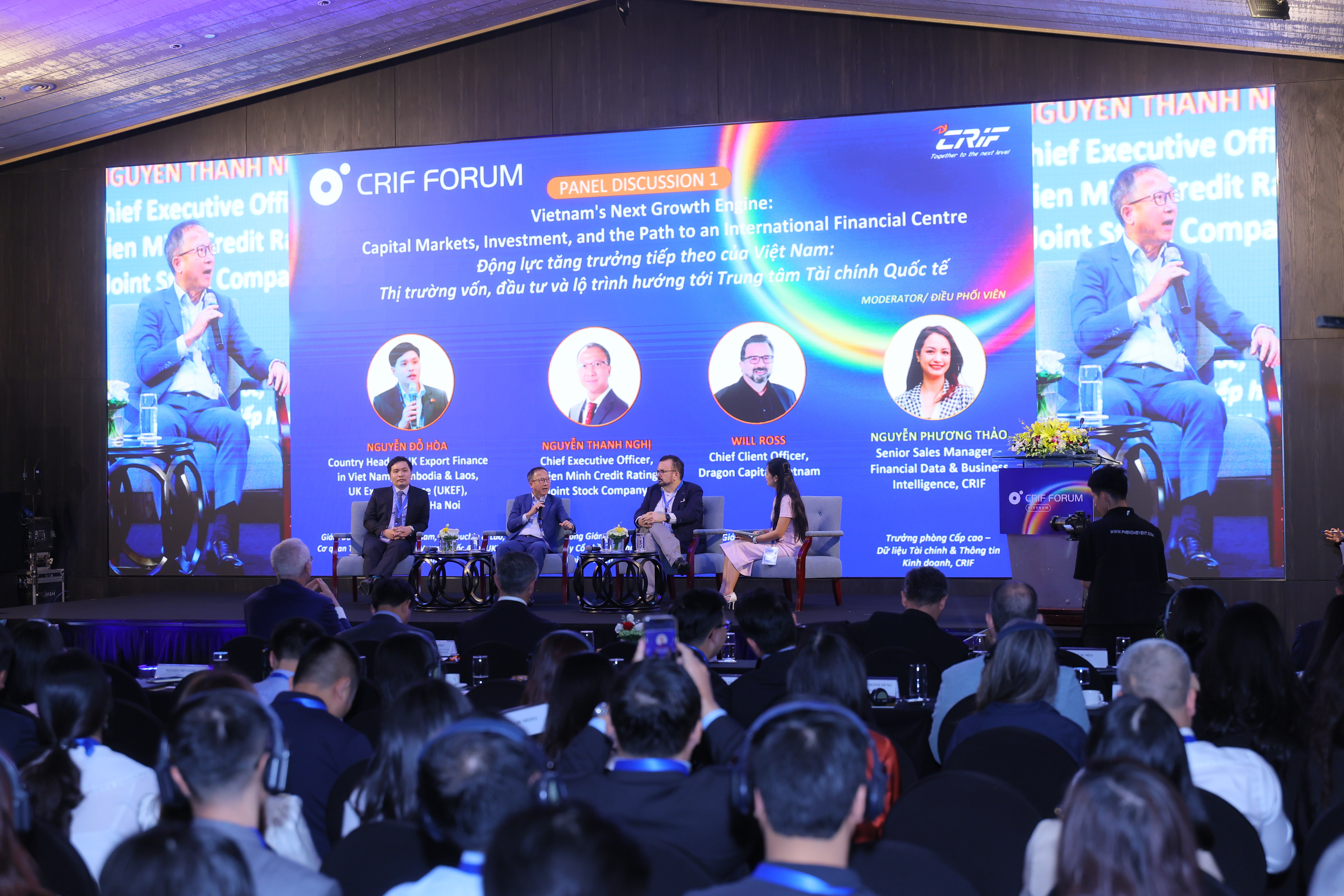 CRIF Forum Vietnam 2026 quy tụ các diễn giả từ Bộ Tài chính, UK Export Finance, International Finance Corporation (IFC), Dragon Capital Vietnam, cùng nhiều tổ chức trong và ngoài nước.
