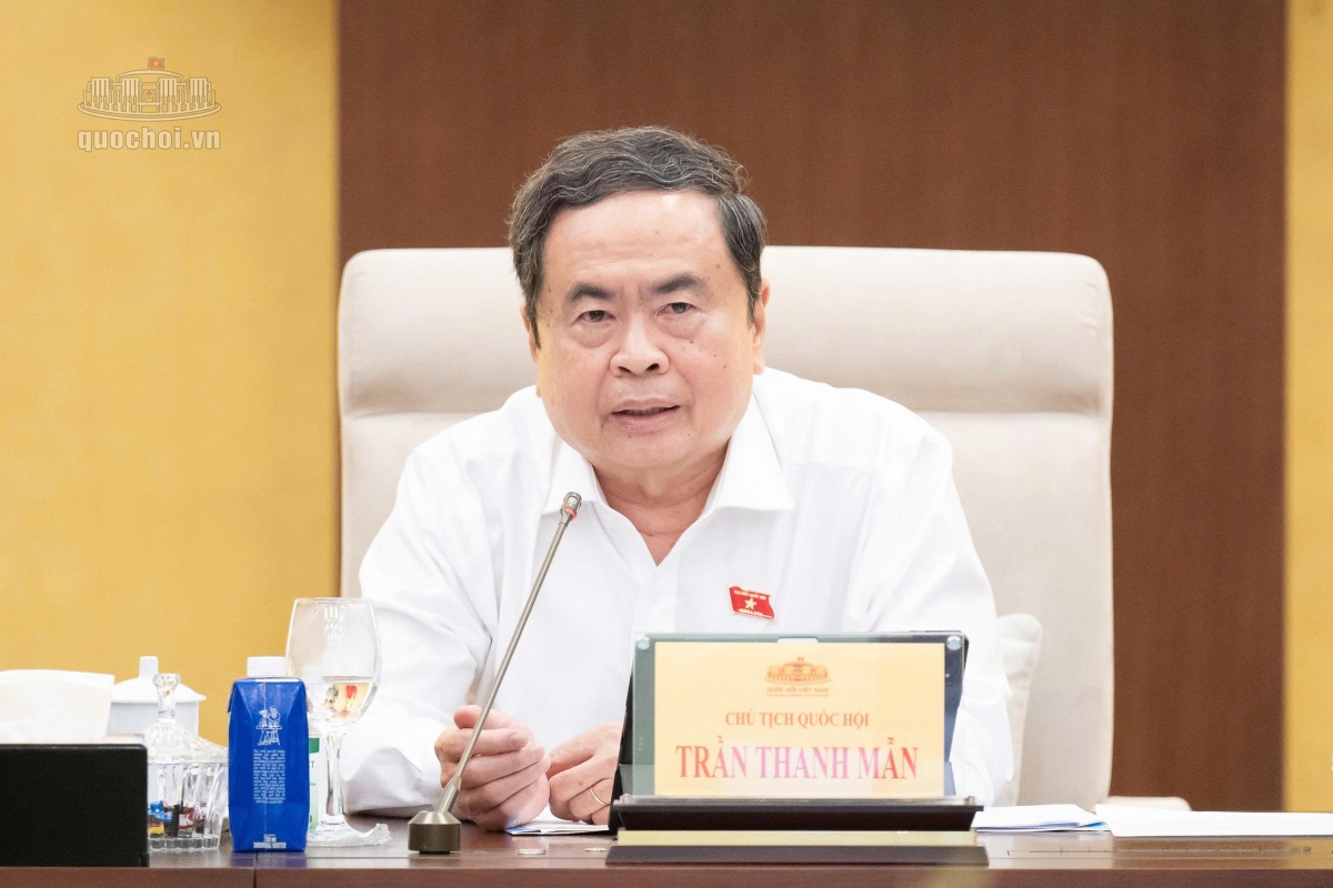 Chủ tịch Quốc hội Trần Thanh Mẫn cho ý kiến về Dự ánLuaatj phát triển Doanh nghiệp nhỏ và vừa