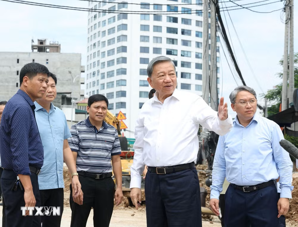 Tổng Bí thư, Chủ tịch nước Tô Lâm: Bảo đảm tiến độ, phấn đấu sớm thông xe toàn tuyến Vành đai 1 Tổng Bí thư, Chủ tịch nước Tô Lâm: Bảo đảm tiến độ, phấn đấu sớm thông xe toàn tuyến Vành đai 1- Ảnh 1.