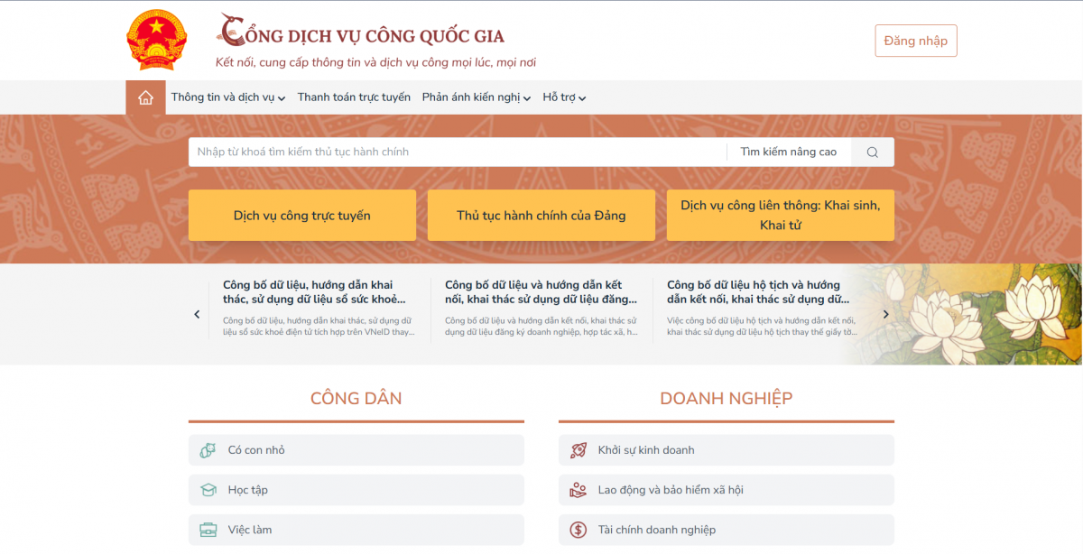 9 dịch vụ công của NHNN chuyển sang Cổng Dịch vụ công quốc gia 9 dịch vụ công của NHNN chuyển sang Cổng Dịch vụ công quốc gia