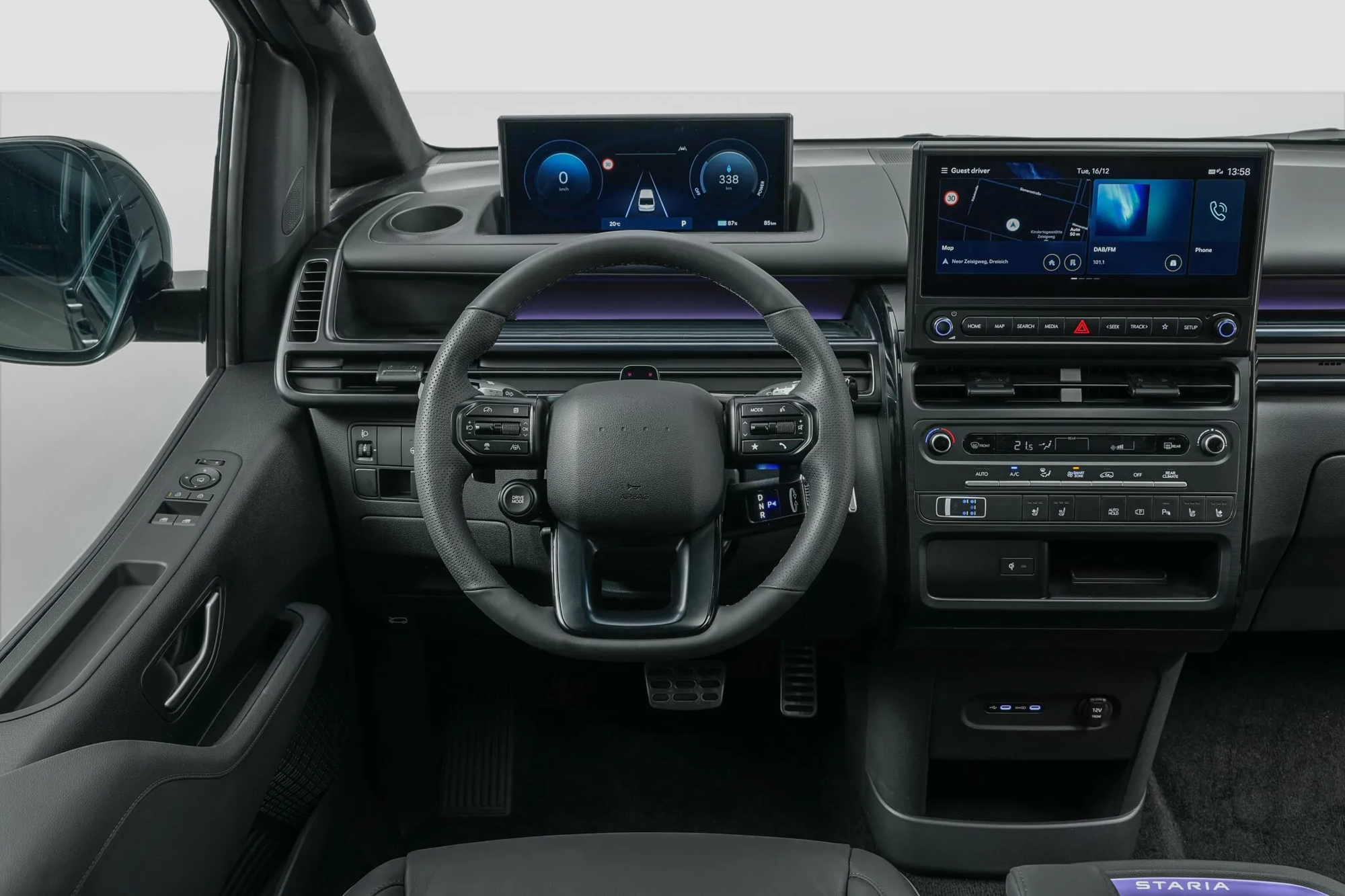 Hyundai Staria thuần điện ra mắt: Dài hơn 5,2 m, trang bị 9 chỗ ngồi, sạc đầy đi gần 450 km - Ảnh 3.
