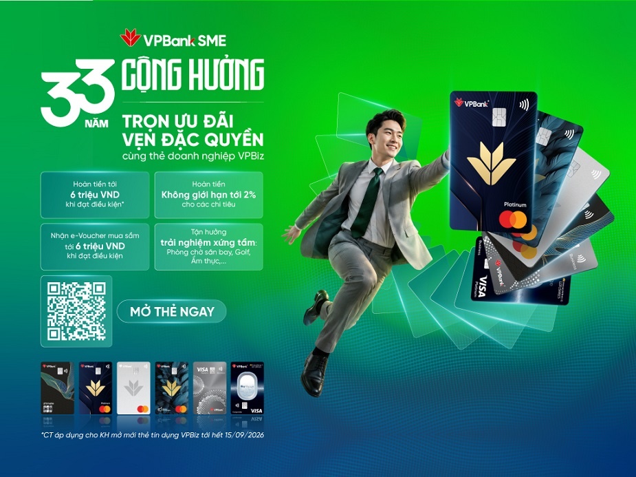 VPBank SME biến chi tiêu doanh nghiệp thành gia tăng quyền lợi