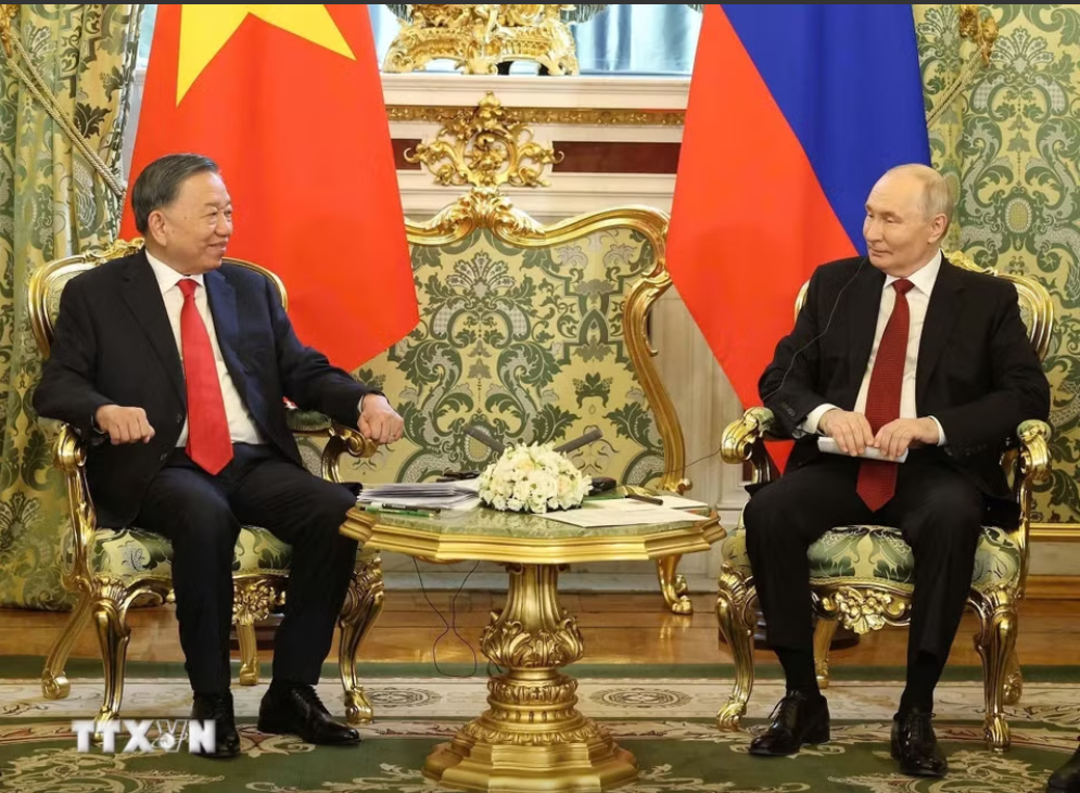 Tổng thống Nga Putin chủ trì Lễ đón Tổng Bí thư, Chủ tịch nước Tô Lâm cùng Phu nhân