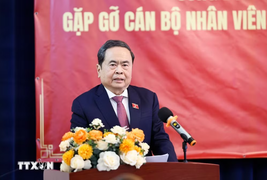 Chủ tịch Quốc hội Trần Thanh Mẫn gặp gỡ cộng đồng kiều bào tại Mông Cổ