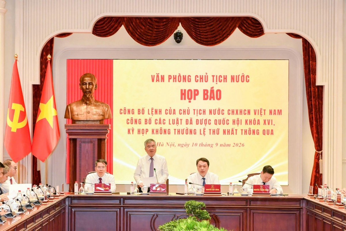 Công bố Lệnh của Chủ tịch nước về Luật sửa đổi, bổ sung một số điều của 3 luật thuộc lĩnh vực ngân hàng