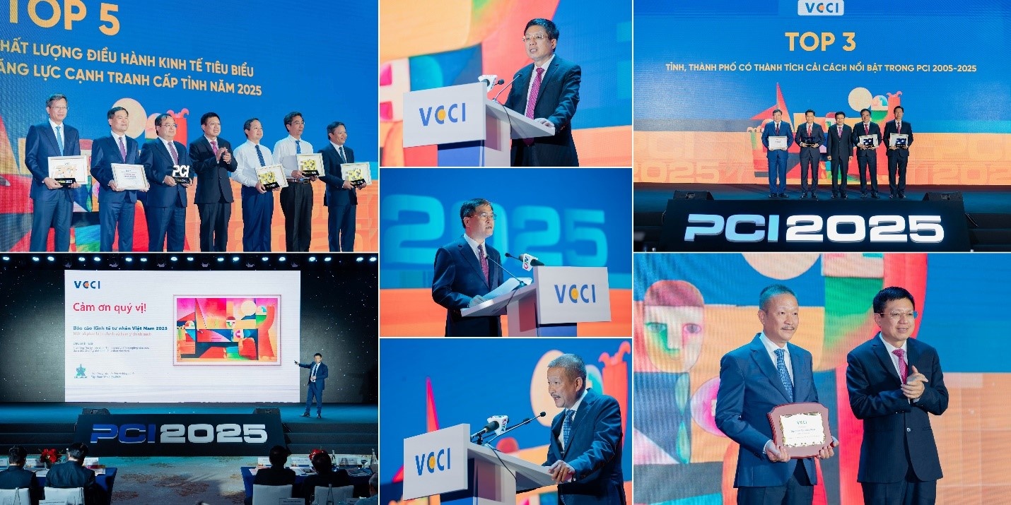  1/VCCI công bố Báo cáo Kinh tế tư nhân Việt Nam và Chỉ số Năng lực cạnh tranh cấp tỉnh (PCI) năm 2025