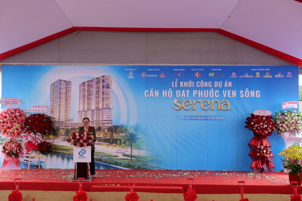 Khởi công dự án Serena Riverside tổng vốn đầu tư 1.175 tỷ đồng