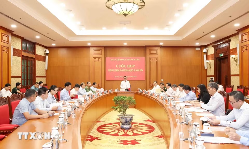 Thường trực Ban Bí thư chủ trì cuộc họp Thường trực Ban Chỉ đạo 35 Trung ương Thường trực Ban Bí thư chủ trì cuộc họp Thường trực Ban Chỉ đạo 35 Trung ương- Ảnh 2.