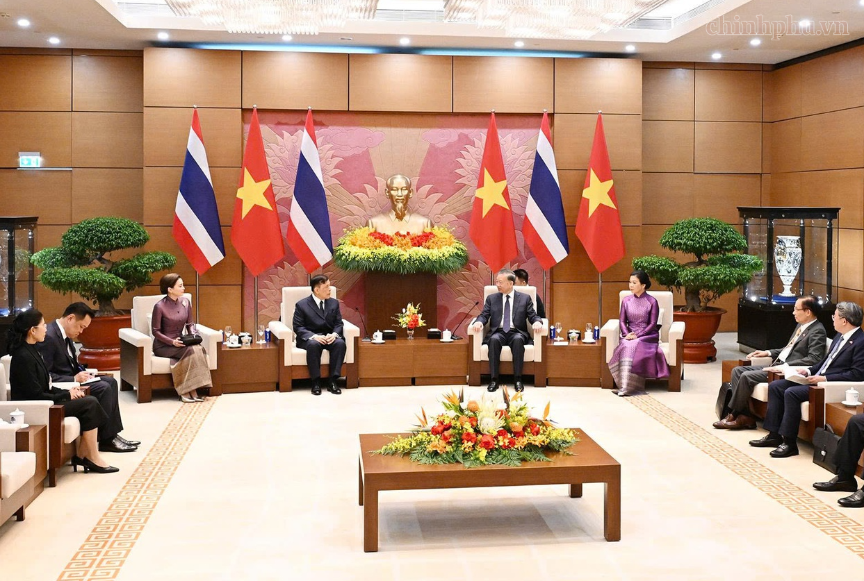Tổng Bí thư, Chủ tịch nước Tô Lâm hội đàm với Nhà Vua Thái Lan Tổng Bí thư, Chủ tịch nước Tô Lâm hội đàm với Nhà Vua Thái Lan- Ảnh 3.