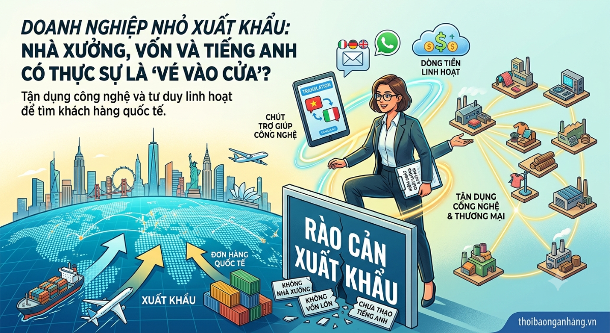 Doanh nghiệp nhỏ xuất khẩu: Nhà xưởng, vốn và tiếng Anh có thực sự là “vé vào cửa”? Doanh nghiệp nhỏ xuất khẩu: Nhà xưởng, vốn và tiếng Anh có thực sự là “vé vào cửa”?