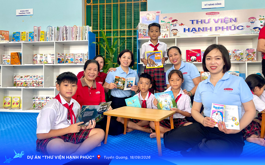Daiichi Life Việt Nam hoàn thành 'Thư viện hạnh phúc' tại 11 trường học