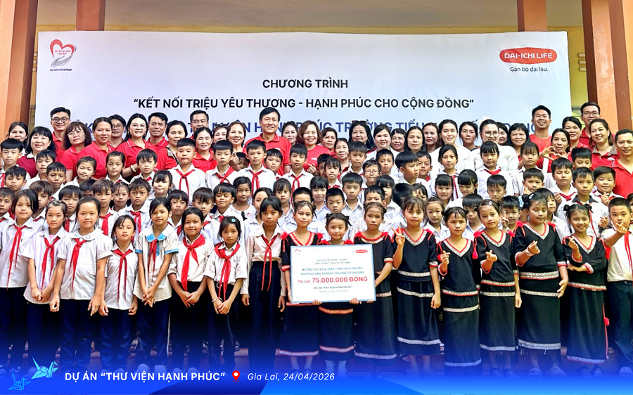 Daiichi Life Việt Nam hoàn thành 'Thư viện hạnh phúc' tại 11 trường học