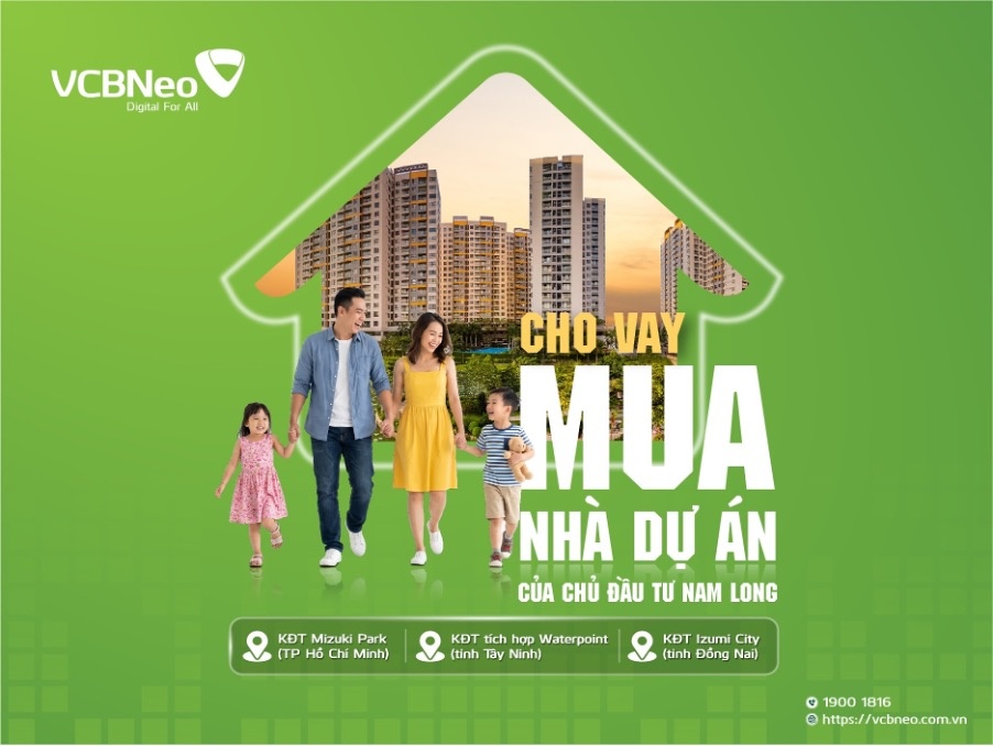 VCBNeo đồng hành cùng Khách hàng trên hành trình kiến tạo tổ ấm 