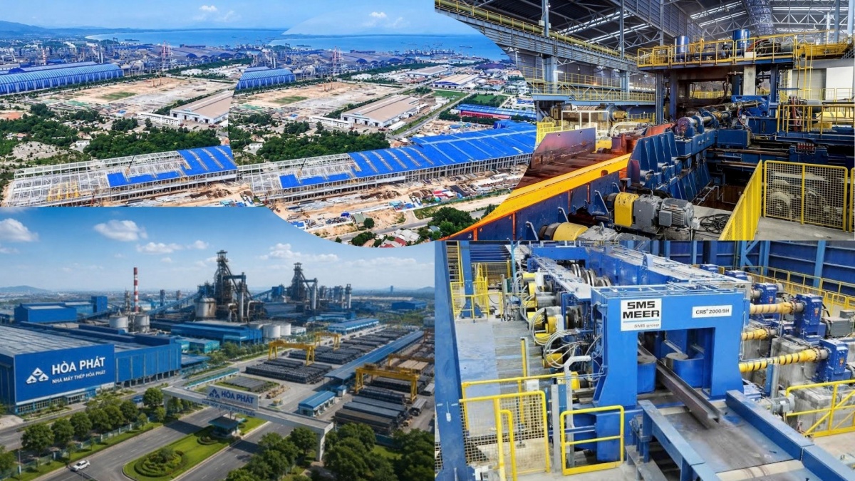 Đại công trường Nhà máy sản xuất ray và thép đặc biệt Hòa Phát Dung Quất đang tăng tốc thi công, hướng tới cho ra lò những thanh ray đường sắt tốc độ cao đầu tiên vào quý I/2027 Đại công trường Nhà máy sản xuất ray và thép đặc biệt Hòa Phát Dung Quất đang tăng tốc thi công, hướng tới cho ra lò những thanh ray đường sắt tốc độ cao đầu tiên vào quý I/2027