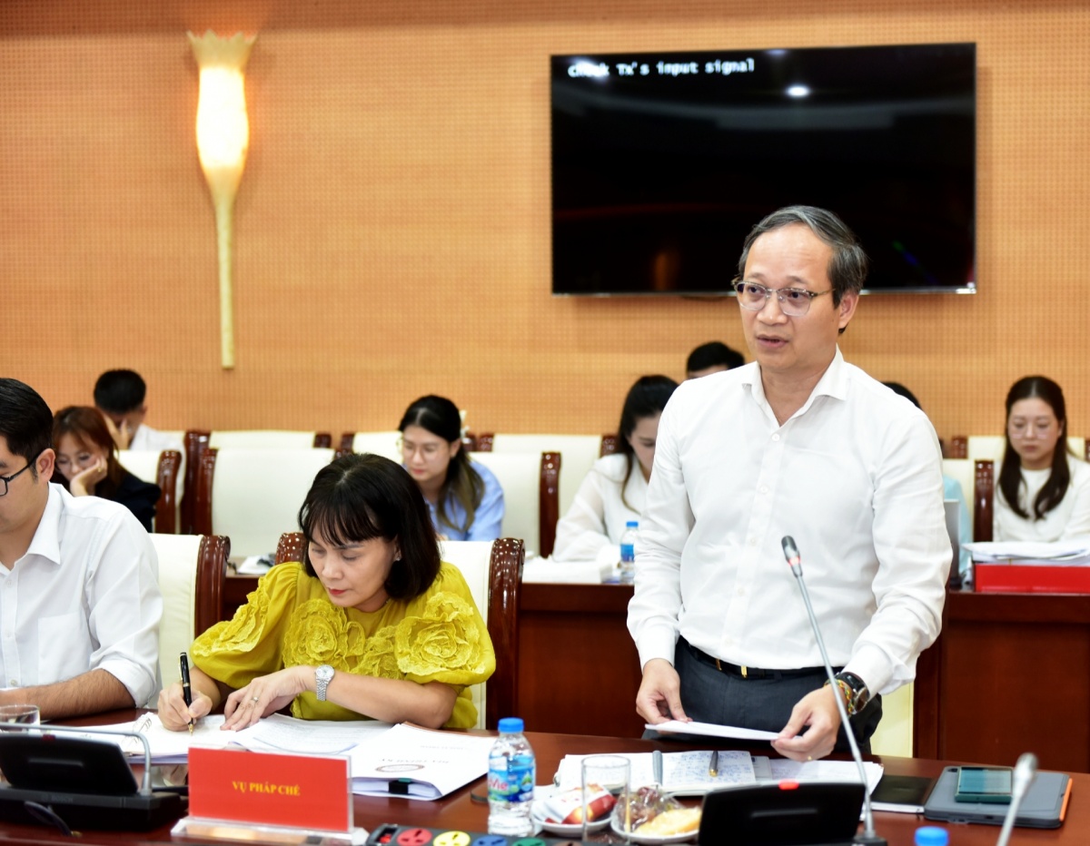 Phó Thống đốc Thường trực NHNN Đoàn Thái Sơn phát biểu tại buổi làm việc Phó Thống đốc Thường trực NHNN Đoàn Thái Sơn phát biểu tại buổi làm việc