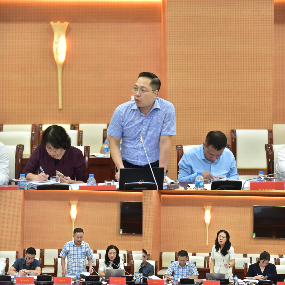 Các thành viên trong Đoàn kiểm tra phát biểu tại buổi làm việc Các thành viên trong Đoàn kiểm tra phát biểu tại buổi làm việc