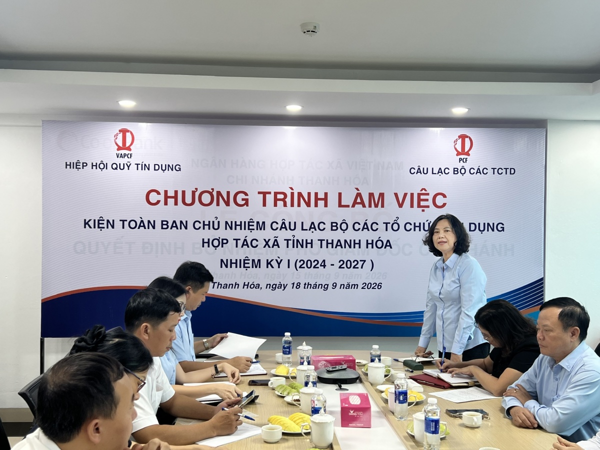 Hiệp hội QTDND Việt Nam: Sát cánh gỡ khó, tạo sức bật mới cho hệ thống quỹ tại Thanh Hóa Hiệp hội QTDND Việt Nam: Sát cánh gỡ khó, tạo sức bật mới cho hệ thống quỹ tại Thanh Hóa