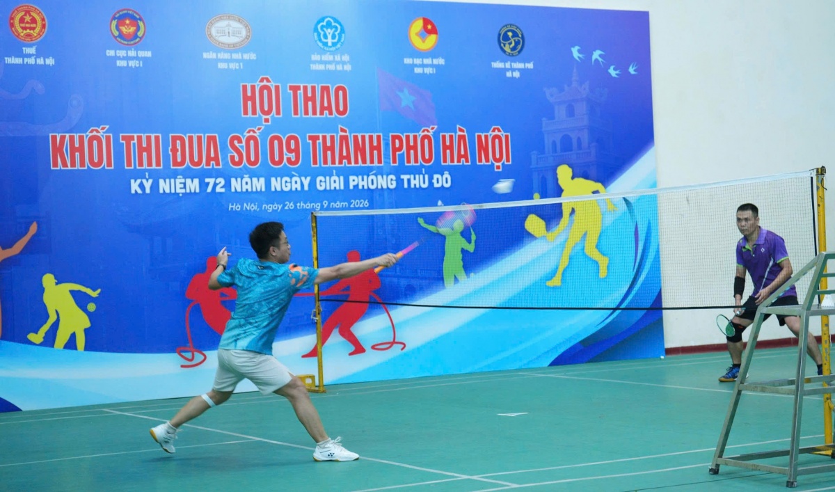 Hội thao Khối Thi đua số 9: Nhiệt huyết trên sân đấu, đồng lòng trong công việc