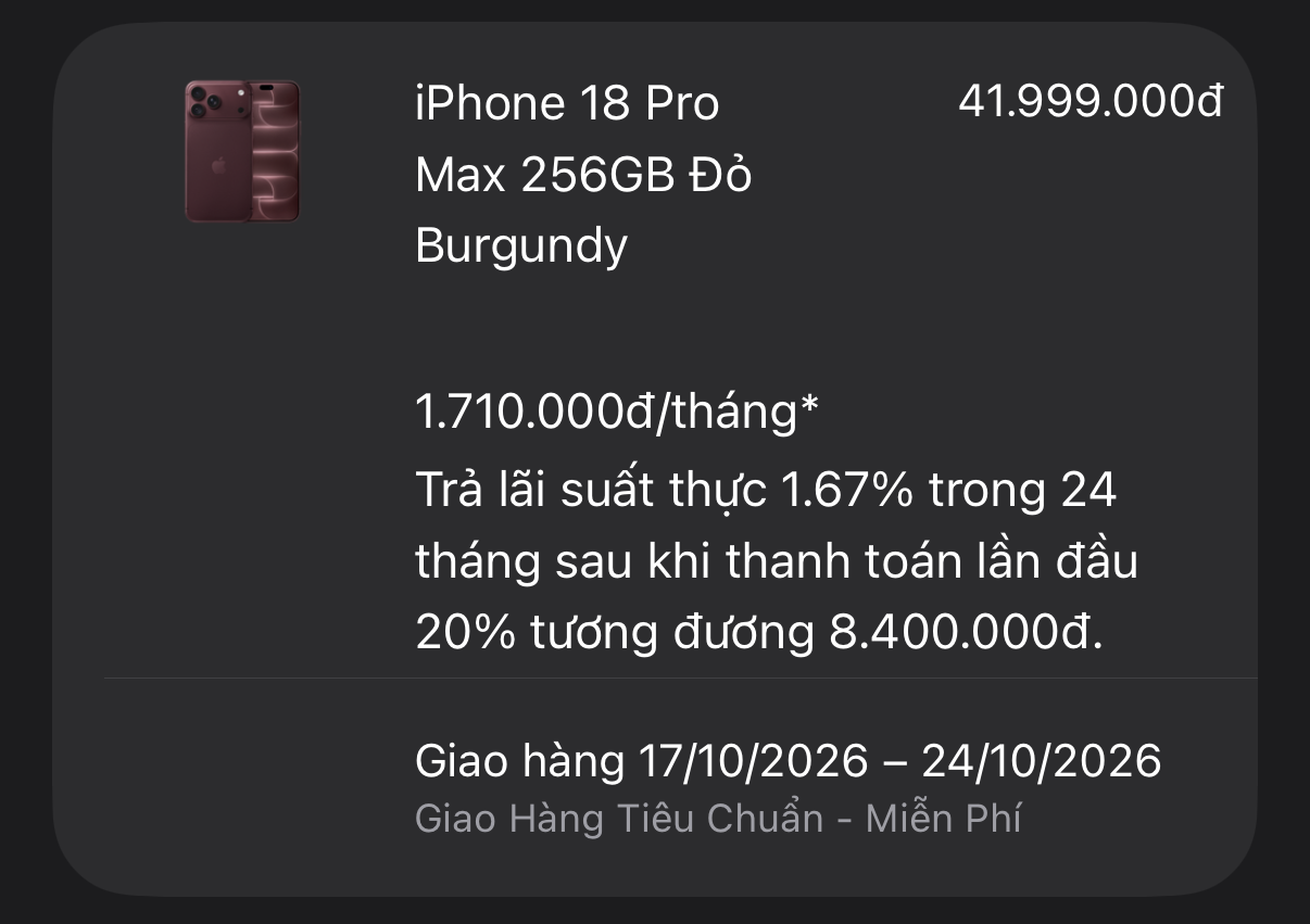 iPhone 18 sau hơn tuần mở bán: Pro Max 'cháy hàng', Pro nằm đầy kệ iPhone 18 sau hơn tuần mở bán: Pro Max 'cháy hàng', Pro nằm đầy kệ
