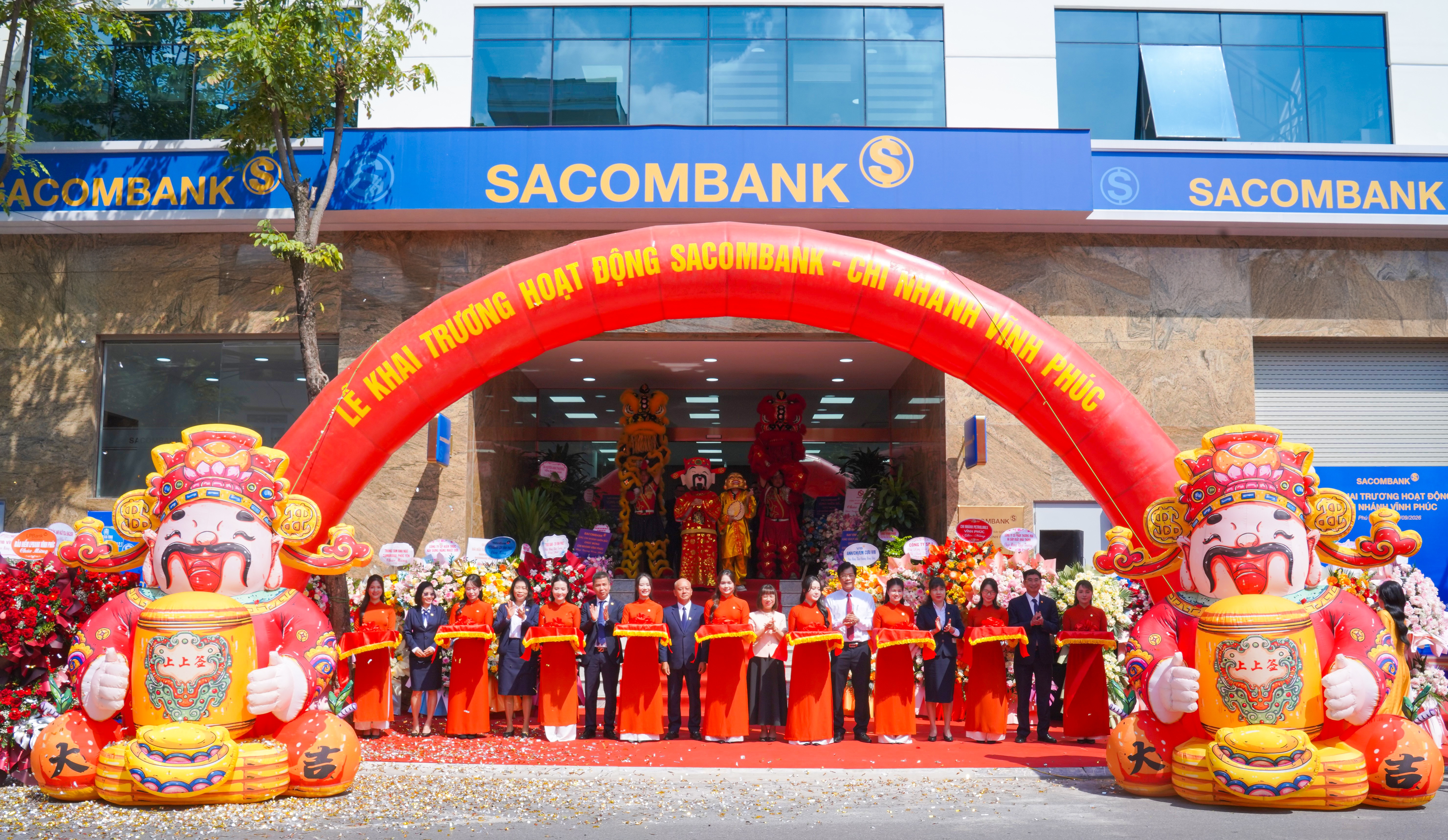 SACOMBANK khai trương chi nhánh Vĩnh Phúc, đồng hành cùng đà phát triển kinh tế địa phương