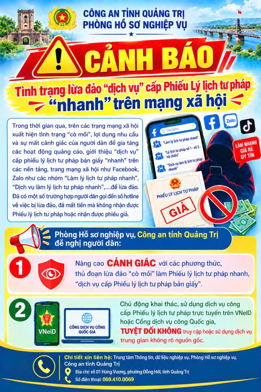 Cảnh giác chiêu trò ‘làm nhanh’ phiếu lý lịch tư pháp